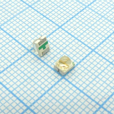 Светодиод smd 3,5х2,8мм/красный/630нм/480-800мкд/прозрачный/70°