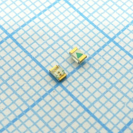 Светодиод smd 2х1,25мм/зеленый/570нм/10-40мкд/прозрачный/120°