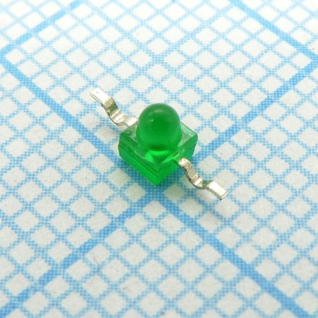 Светодиод smd 2,21х2,21мм/зеленый/568нм/2.6-10мкд/40°
