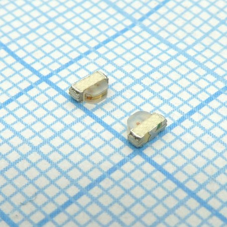 Светодиод smd 3х1мм/синий/470нм/18-60мкд - зеленый/525нм/50-120мкд/прозрачный/140°/угловой