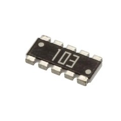 Резисторная сборка SMD 1225 8 резисторов по 10кОм с общей точкой