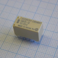 Signal Relay 12VDC 2A DPDT( (14.8mm 7.3mm 9.2mm)) THT