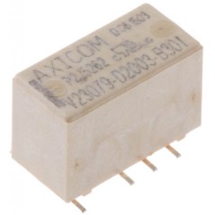 Сигнальное реле, DPDT, 12 В DC, 2 А, Серия P2/V23079, SMD (Поверхностный Монтаж), Без Защелки