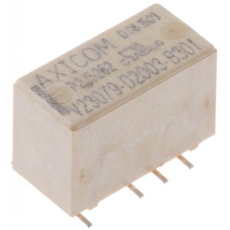 Сигнальное реле, DPDT, 12 В DC, 2 А, Серия P2/V23079, SMD (Поверхностный Монтаж), Без Защелки