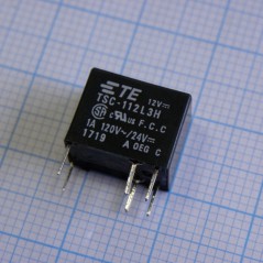 Сигнальное реле, SPDT, 12 В DC, 1 А, Серия TSC, Сквозное Отверстие