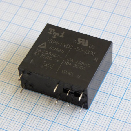 миниатюрное 5VDC, 5А, 2переключения