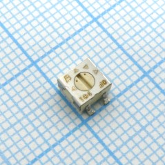 Потенциометр однооборотный керметный 100кОм 0.25Вт SMD