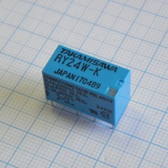 Signal Relay 24VDC 1A DPDT (20.2mm 9.8mm 12.5mm) THT
