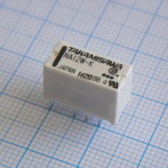 Signal Relay 12VDC 2A DPDT (14.9mm 7.4mm 9.7mm) THT