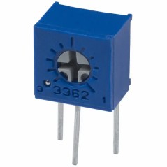 Потенциометр однооборотный керметный 20кОм 0.5Вт PC PIN
