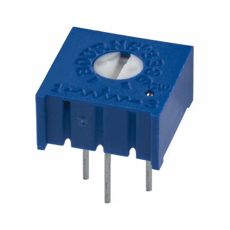 Потенциометр однооборотный керметный 1кОм 0.5Вт PC PIN