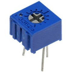 Потенциометр однооборотный керметный 50Ом 0.5Вт PC PIN