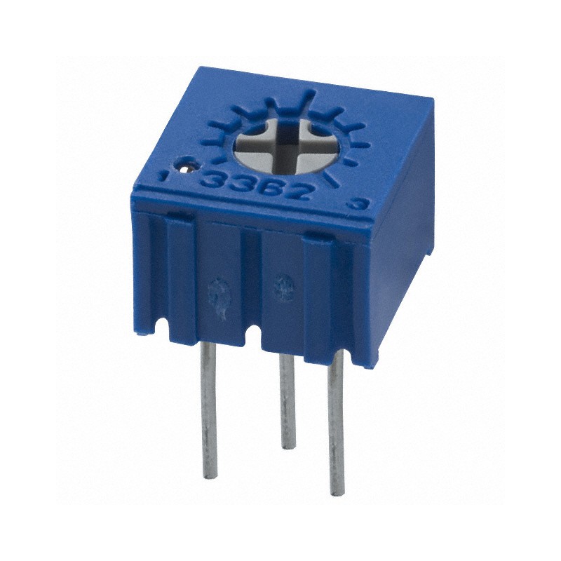 Потенциометр однооборотный керметный 10кОм 0.5Вт PC PIN