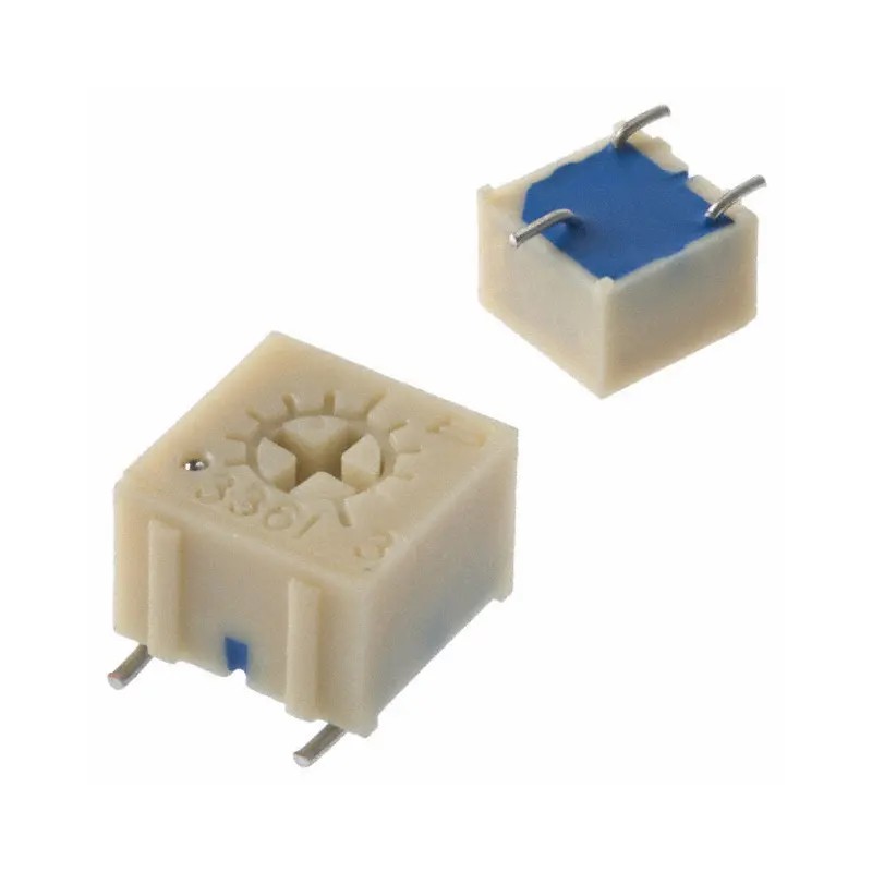 Потенциометр однооборотный керметный 10кОм 0.5Вт SMD