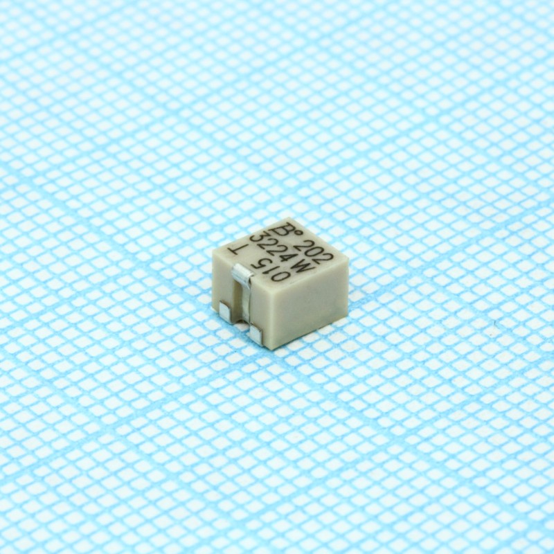 Потенциометр многооборотный керметный 2кОм 0.25Вт SMD