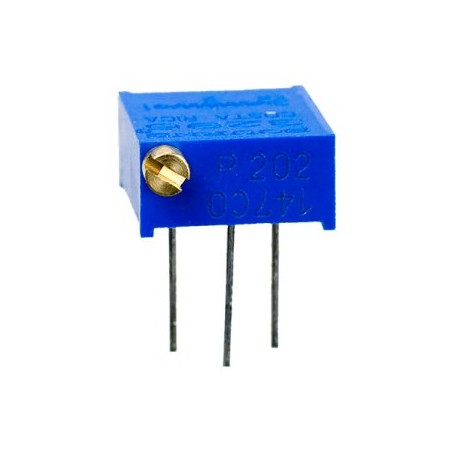Потенциометр многооборотный керметный 2кОм 0.5Вт PC PIN