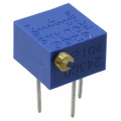 Потенциометр многооборотный керметный 10кОм 0.25Вт PC PIN