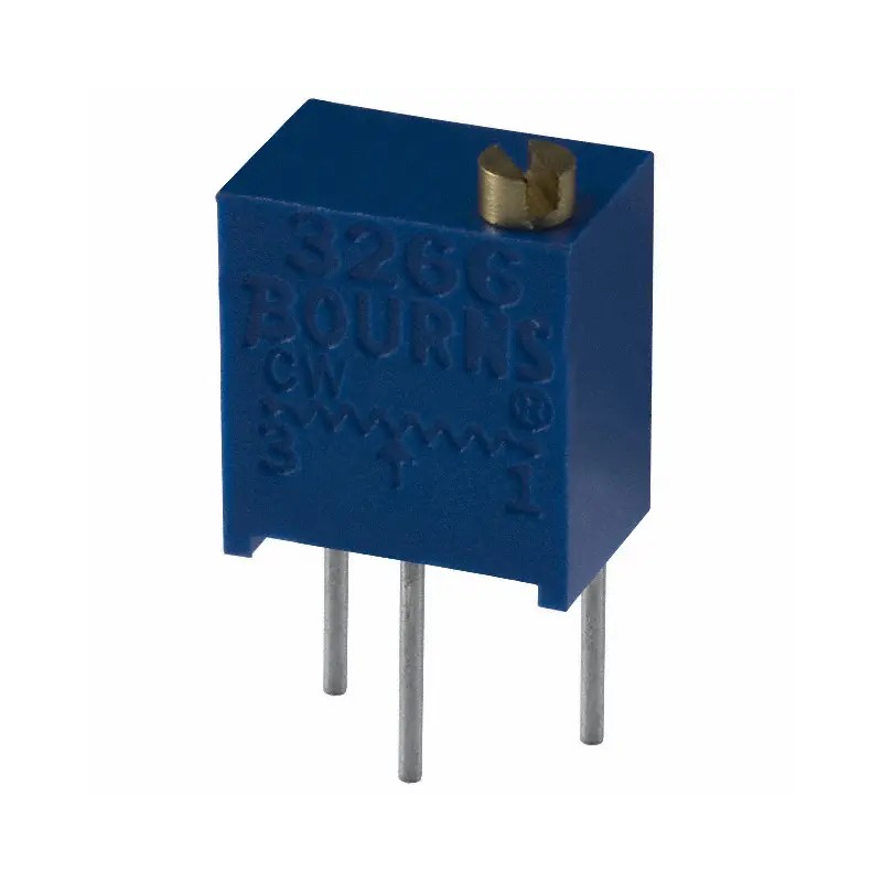 Потенциометр многооборотный керметный 50кОм 0.25Вт PC PIN