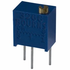 Потенциометр многооборотный керметный 5кОм 0.25Вт PC PIN