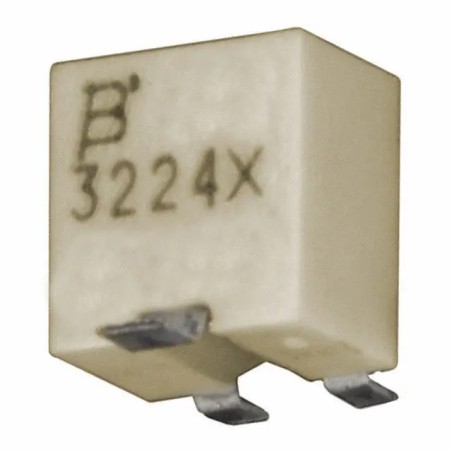Потенциометр многооборотный керметный 10кОм 0.25Вт SMD