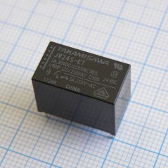 Реле силовое катушка 24В 2.88KОм 5A один контакт на замыкание (17.5x10x12.5)мм монтаж в отверстие Реле силовое