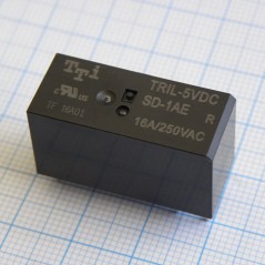 миниатюрное 5VDC, 16А, 1замыкание