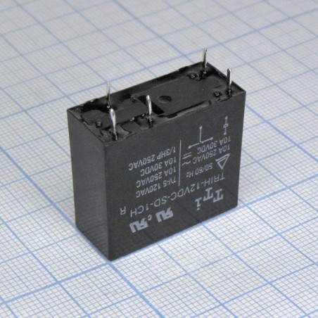 миниатюрное 12VDC, 16А, 1переключение