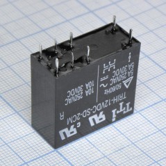 миниатюрное 12VDC, 10А, 2переключения
