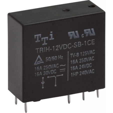 миниатюрное 24VDC, 10А, 1переключение