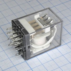 реле силовое 24VDC, 5А, 4переключения / 28х21.5х35.5мм
