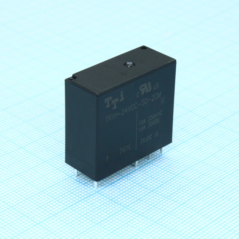 миниатюрное 24VDC, 5А, 2переключения