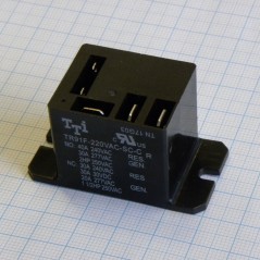 мощное реле с консолью 220VAC, 20A, 1переключение