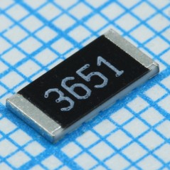 Толстопленочный ЧИП-резистор 2512 3.65кОм ±1% 1Вт ±100ppm/°C автомобильного применения лента на катушке