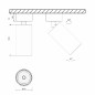 Крепление сменное М3 для светильников MINI VILLY поворотн. накладное бел. SWG PRO 00-00004864