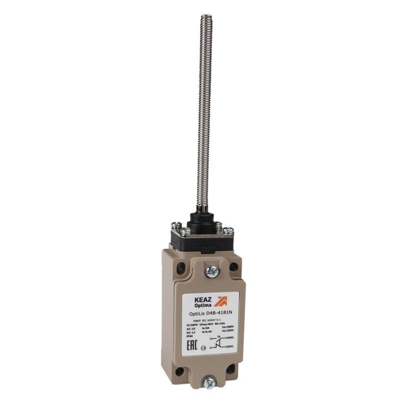 Выключатель концевой OptiLiS D4B-4181N пружина спиральная EN 50041 XCKJ108H29 КЭАЗ 365335 Выключатель концевой OptiLiS D4B-4181N пружина спиральная EN 50041 XCKJ108H29 КЭАЗ 365335