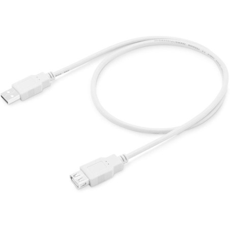 Кабель-удлинитель USB2.0-AM-AF-0.75M USB A(m) USB A(f) 0.75м бел. BURO 817264