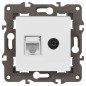 Розетка ЭРА Elegance 14-3110-01М RJ45+TV матов. бел. Эра Б0065767 Розетка ЭРА Elegance 14-3110-01М RJ45+TV матов. бел. Эра Б0065767