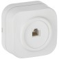 Розетка компьютерная ОП RJ45 кат.5E GLORY РК10-ХБм бел. матов. IEK EKH10-K01M Розетка компьютерная ОП RJ45 кат.5E GLORY РК10-ХБм бел. матов. IEK EKH10-K01M