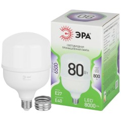 Лампа светодиодная GREEN LINE POWER T120-80W-865-E27/E40 GL Е27/Е40 80Вт колокол свет холод. Эра Б0067066
