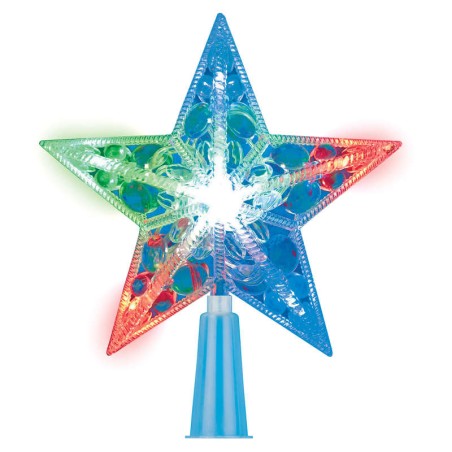Украшение светодиодное для елки ULD-H1516-010/DTA MULTI STAR "Звезда" 15см 10 светодиодов разноцвет. провод прозр. Uniel UL-0000