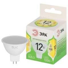 Лампа светодиодная GREEN LINE MR16-12W-830-GU5.3 GL GU5.3 12Вт софит свет тепл. Эра Б0066978