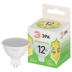 Лампа светодиодная GREEN LINE MR16-12W-830-GU10 GL GU10 12Вт софит свет тепл. Эра Б0067058