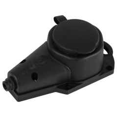 Колодка ЭРА KX-1e-B-IP44 каучуковая с заземлением 1 розетка 16A IP44 черн. Эра Б0068402
