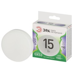 Лампа светодиодная GREEN LINE GX-15W-865-GX53 GL GX53 15Вт таблетка свет холод. Эра Б0067030