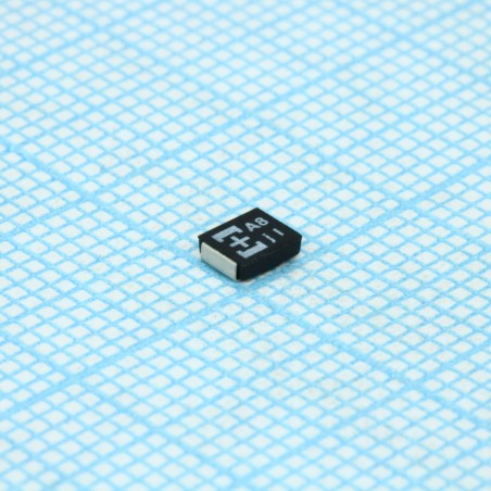 Конденсатор танталовый полимерный 100мкФ ±20% 6.3В B1G_корпус ( 3.5 X 2.8 X 1.1мм) для поверхностного монтажа 0.07Ом 105°С лента