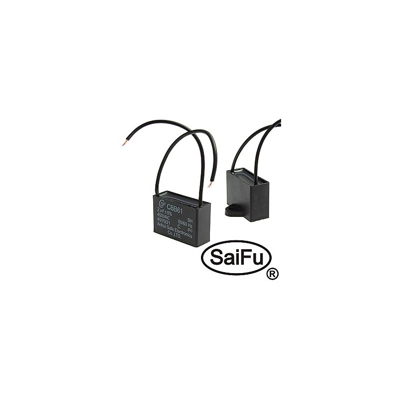 Пусковой конденсатор SAIFU CBB61, 2 мкФ, 450 В