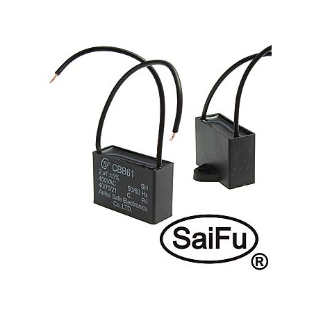 Пусковой конденсатор SAIFU CBB61, 2 мкФ, 450 В