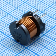 Силовая индуктивность 56uH ±10% 2.3A 0.092Om радиальная без магнитного экрана