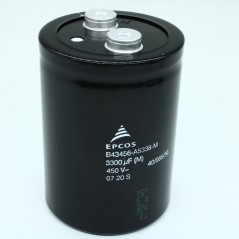Алюминиевый электролитический конденсатор 450В 3300мкФ 76.9x105.7 85°C/2000ч M6. В комплект поставки конденсаторов, произведённы