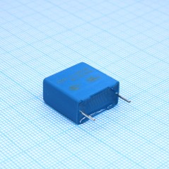 Пленочный помехоподавляющий конденсатор X1,  0.33uF ±20%, 330VAC, радиальные выводы с шагом 15мм, 18x9x17.5мм
